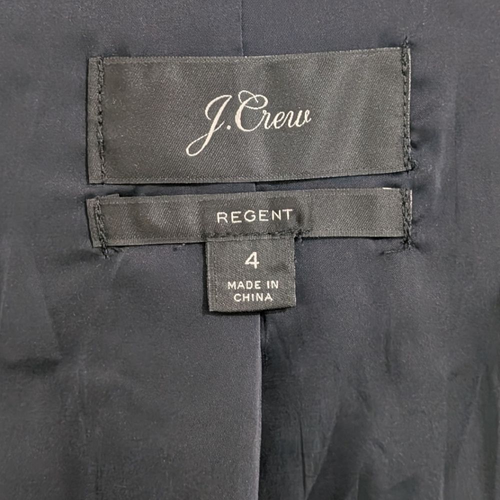 J.Crew Navy Regent Blazer in Bi-Stretch Size 4 K5961 - Picture 7 of 9